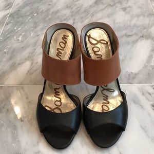 Sam Edelman black and brown sandal